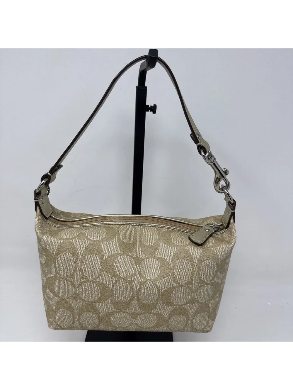 Coach Signature Stripe Demi Bag Small